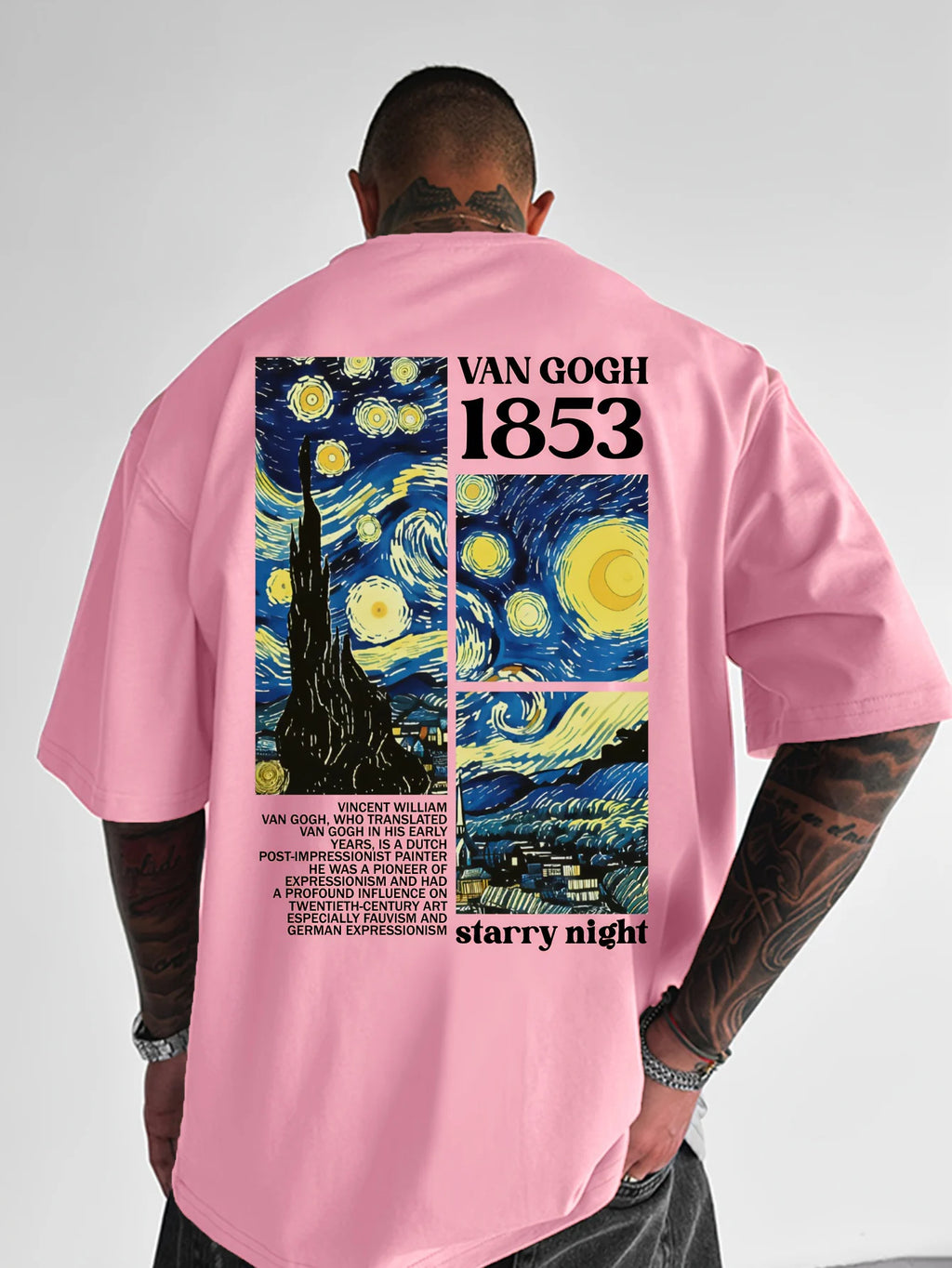 Pintura van gogh                     Camiseta 100% algodão